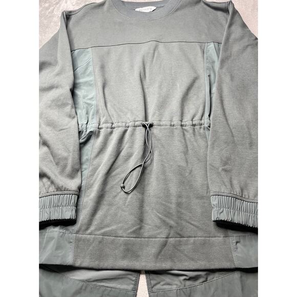 Athleta Triumph Hybrid Crewneck Sweatshirt Bali Green Size Small - Picture 2 of 7